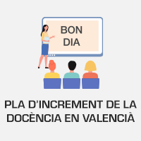 Pla d'increment de la doncència en valencià